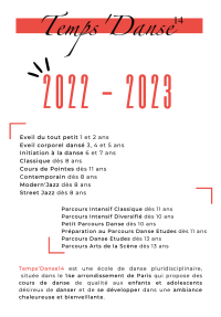 inscription 2022 - 2023